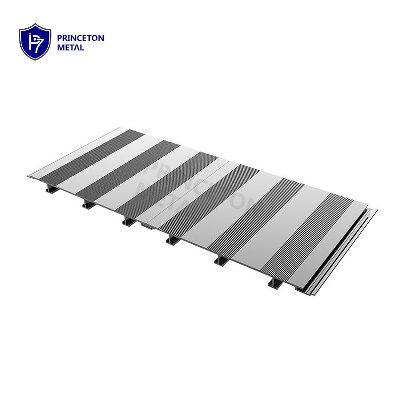 Aluminum deck floor extrusion